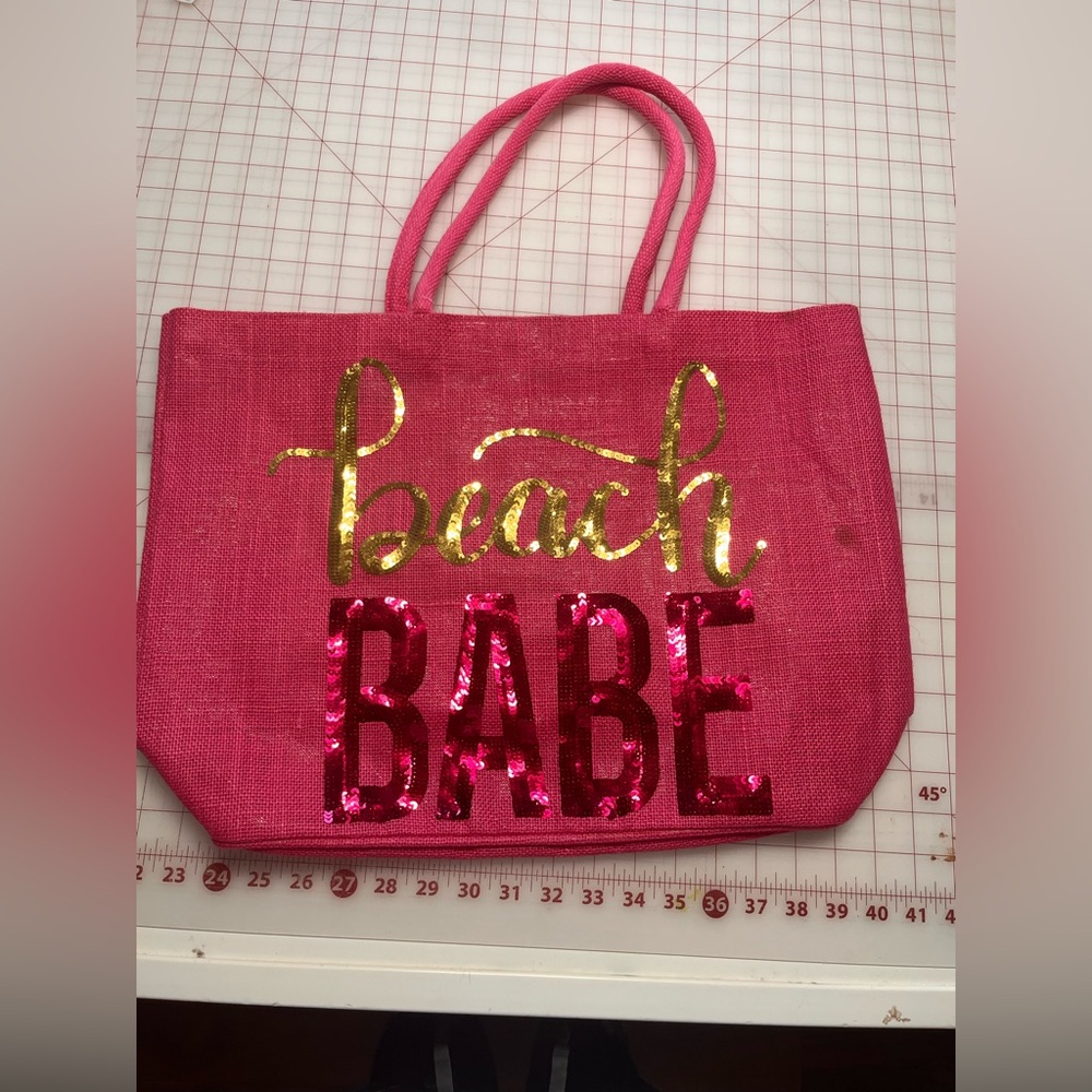 Source Unknown Pink Sequin Tote Bag - image 2